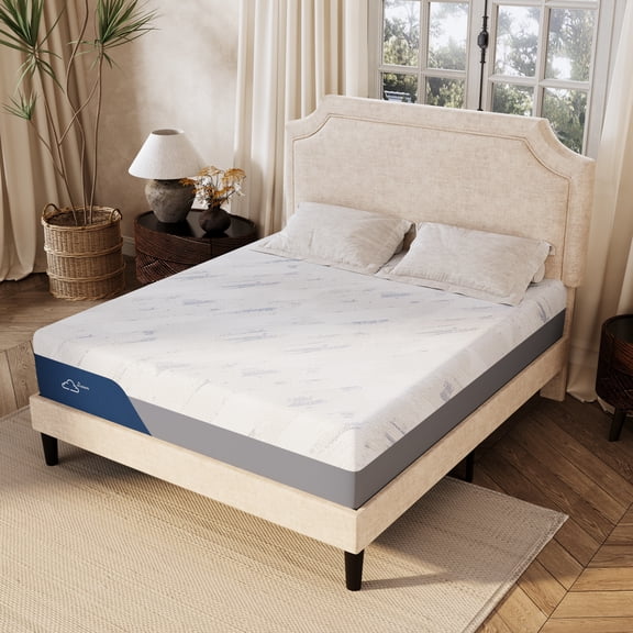 Amolife 12 inch Queen Mattress in a Box, Cooling Gel Memory Foam Spring Hybrid, Pressure Relief for Adult, Medium Firm