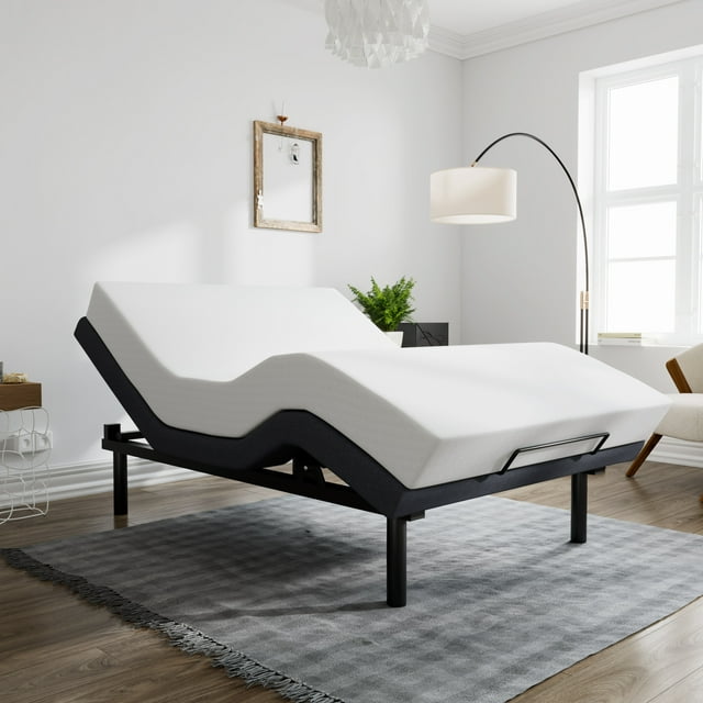 Amolife 2.0 Queen Size Adjustable Bed with Upgraded Motors and Wireless