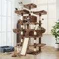 thumbnail image 1 of Amolife 68" X-Large Cat Tree and Tower for Indoor Cats, Condo House with Scratching Board & Thick Posts, Leopard Print, 1 of 8