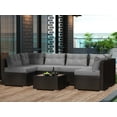 thumbnail image 1 of Amolife 7 Piece Outdoor Conversation Set, All-Weather Wicker Rattan Sectional Sofa Set with Cushions & Coffee Table, Morden Furniture Couch Set for Patio Deck Garden Pool, 1 of 5