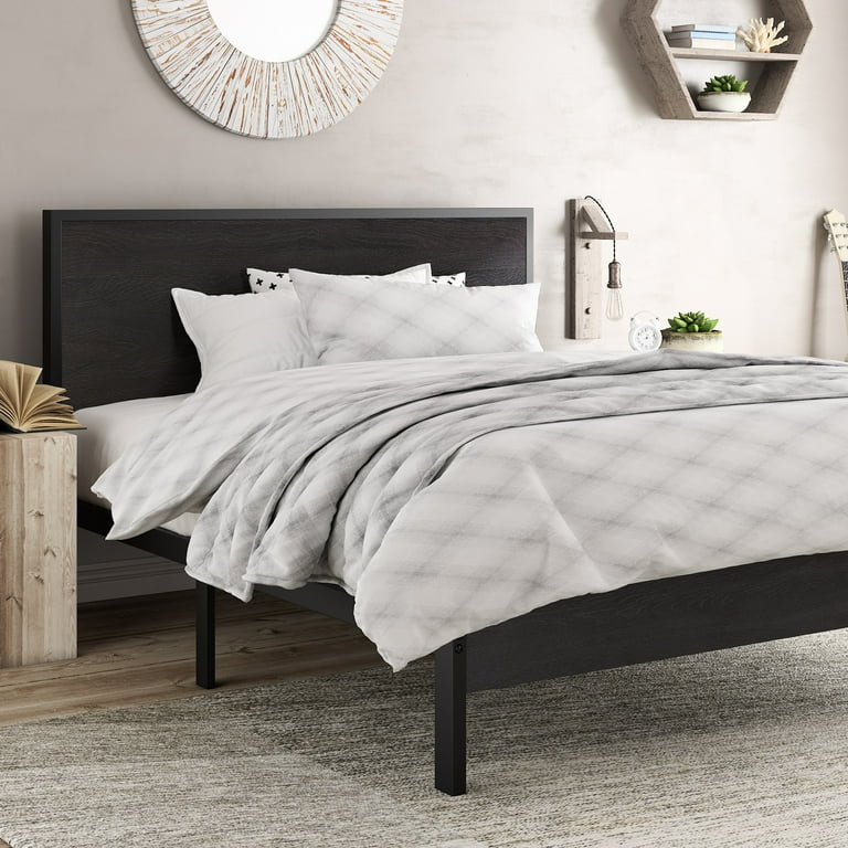 King bed frame with headboard walmart deals