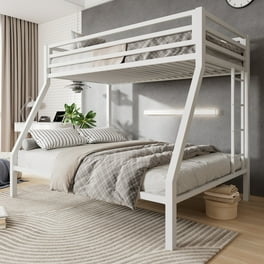 Twin Over Full Bunk Bed with Safety Rail Solid Wood Bunk Bed Frame with Ladders and Two Drawers Multifunctional Bunk Bed for Boys and Girls Teens and Adults Gray Walmart