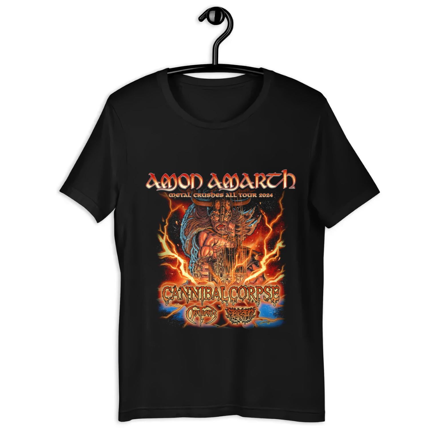 Amon Amarth Band Metal Crushes All Tour 2024 T shirt Full Size S5XL