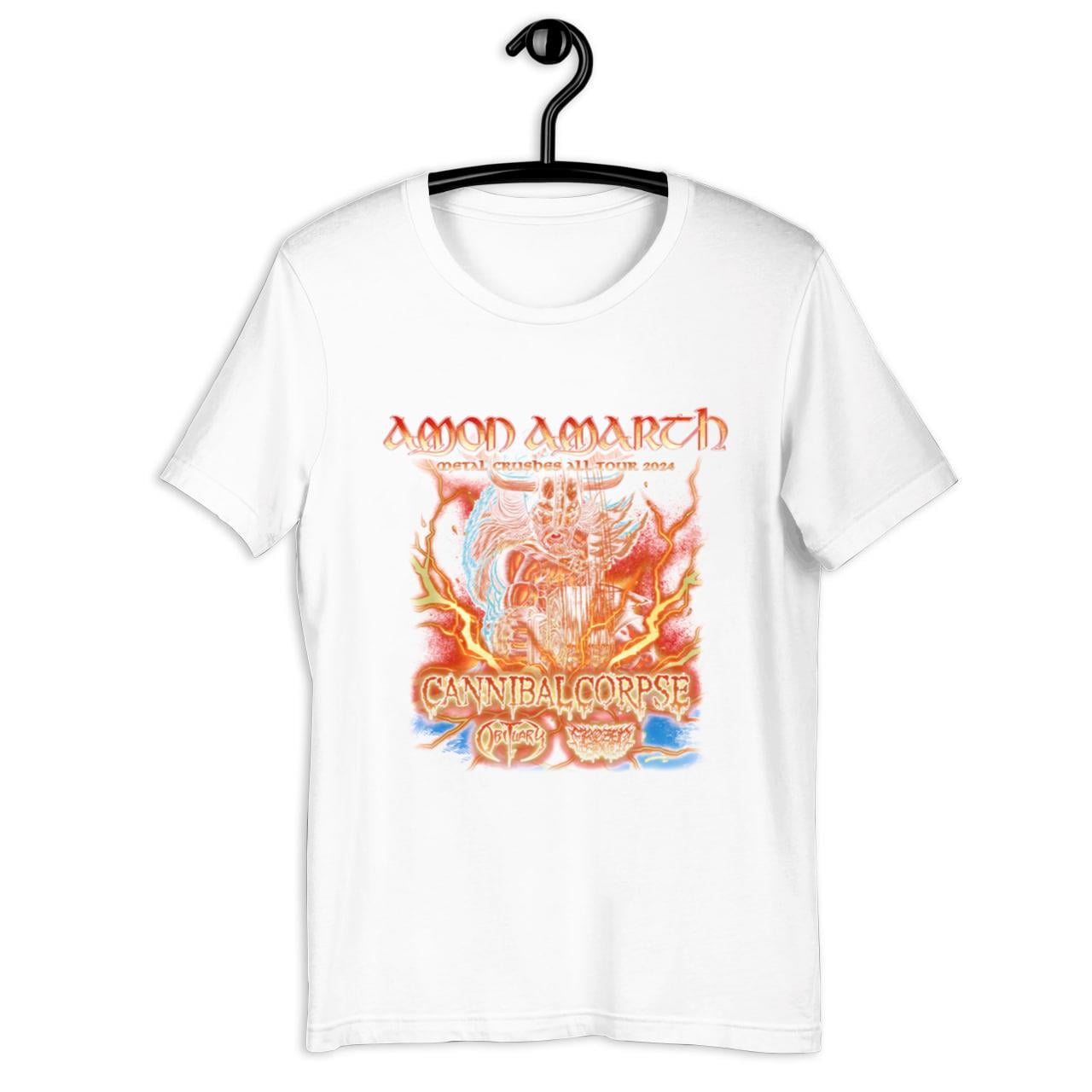 Amon Amarth Band Metal Crushes All Tour 2024 T shirt Full Size S5XL