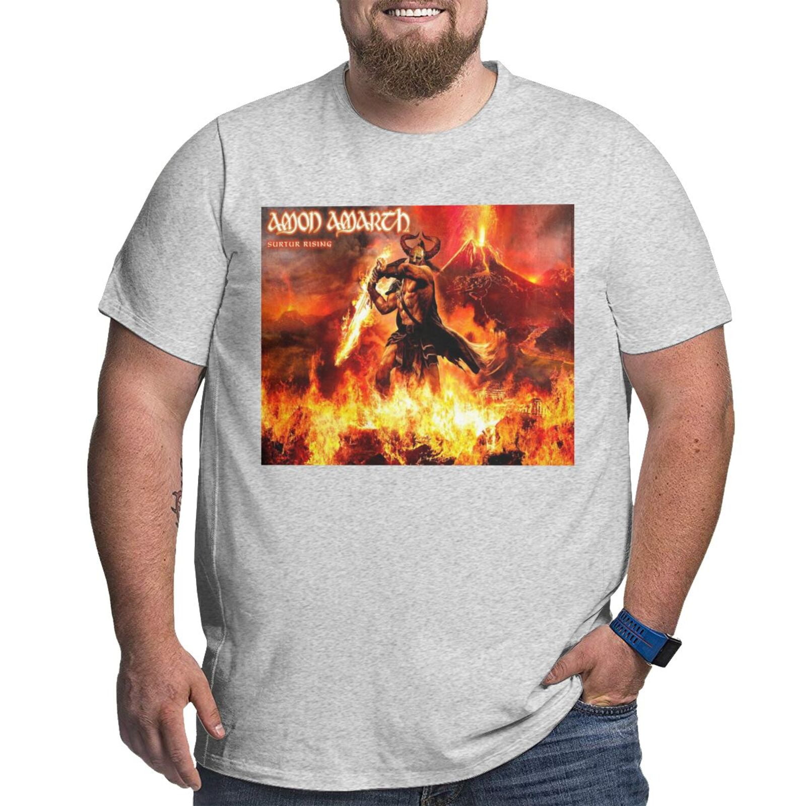 Amon Amarth Men'S Big Size Short Sleeve Fashion Classic Top T-Shirt ...