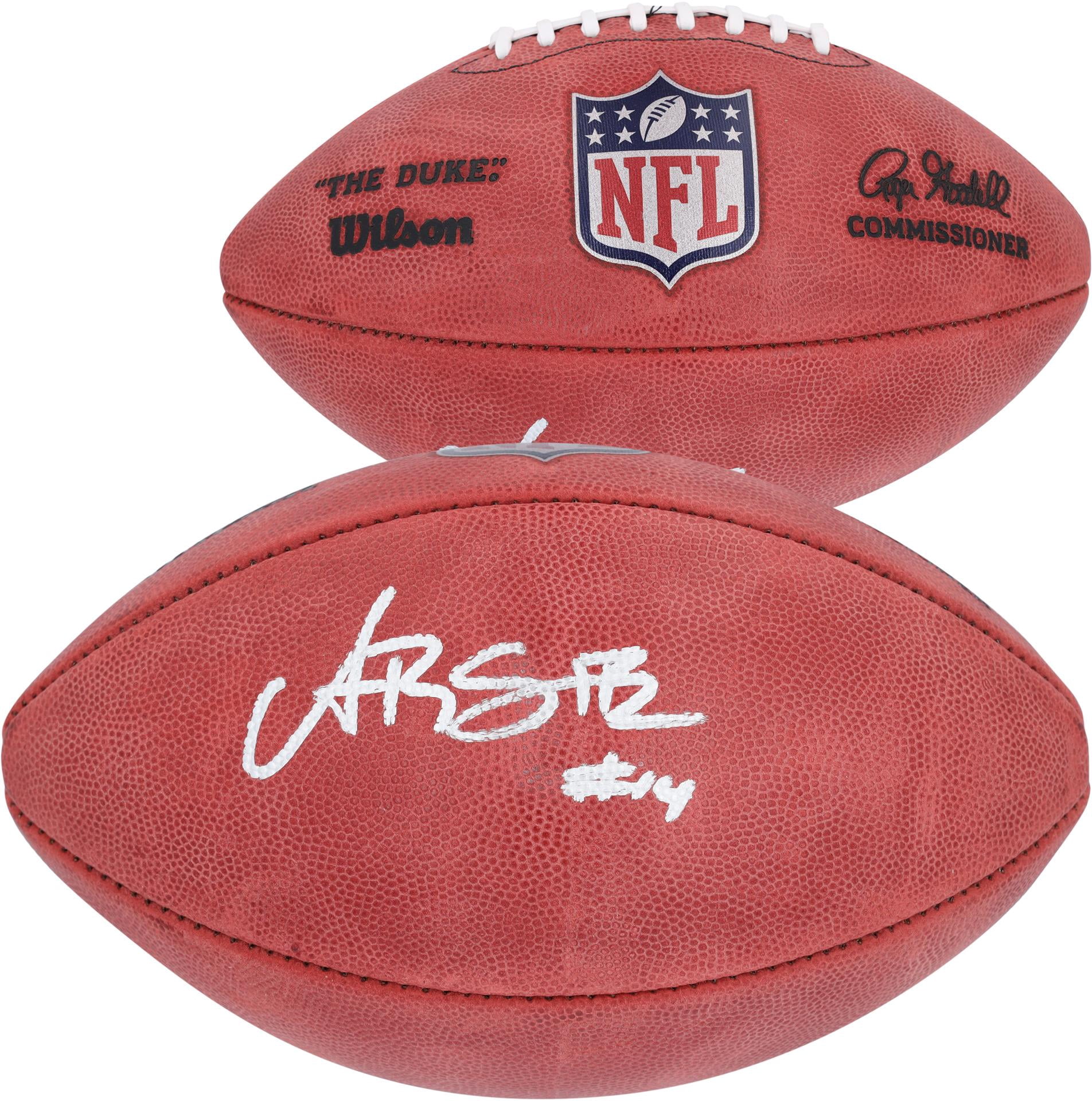Amon-Ra St. Brown Detroit Lions Autographed Duke Full Color Football - Fanatics Authentic Certified