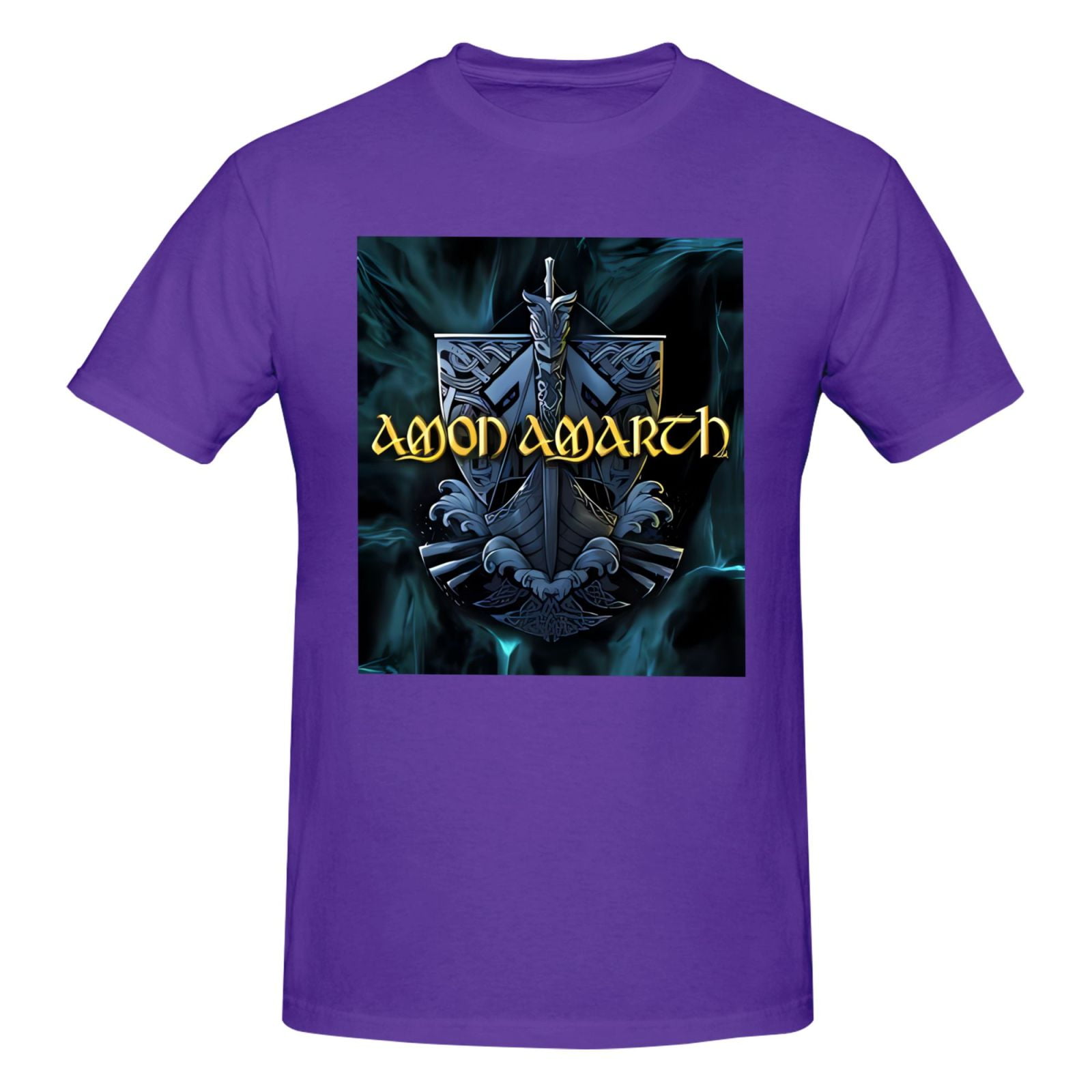 Amon Rock Amarth Metal Band Mens 2024 Summer Basic Short Sleeve T Shirt