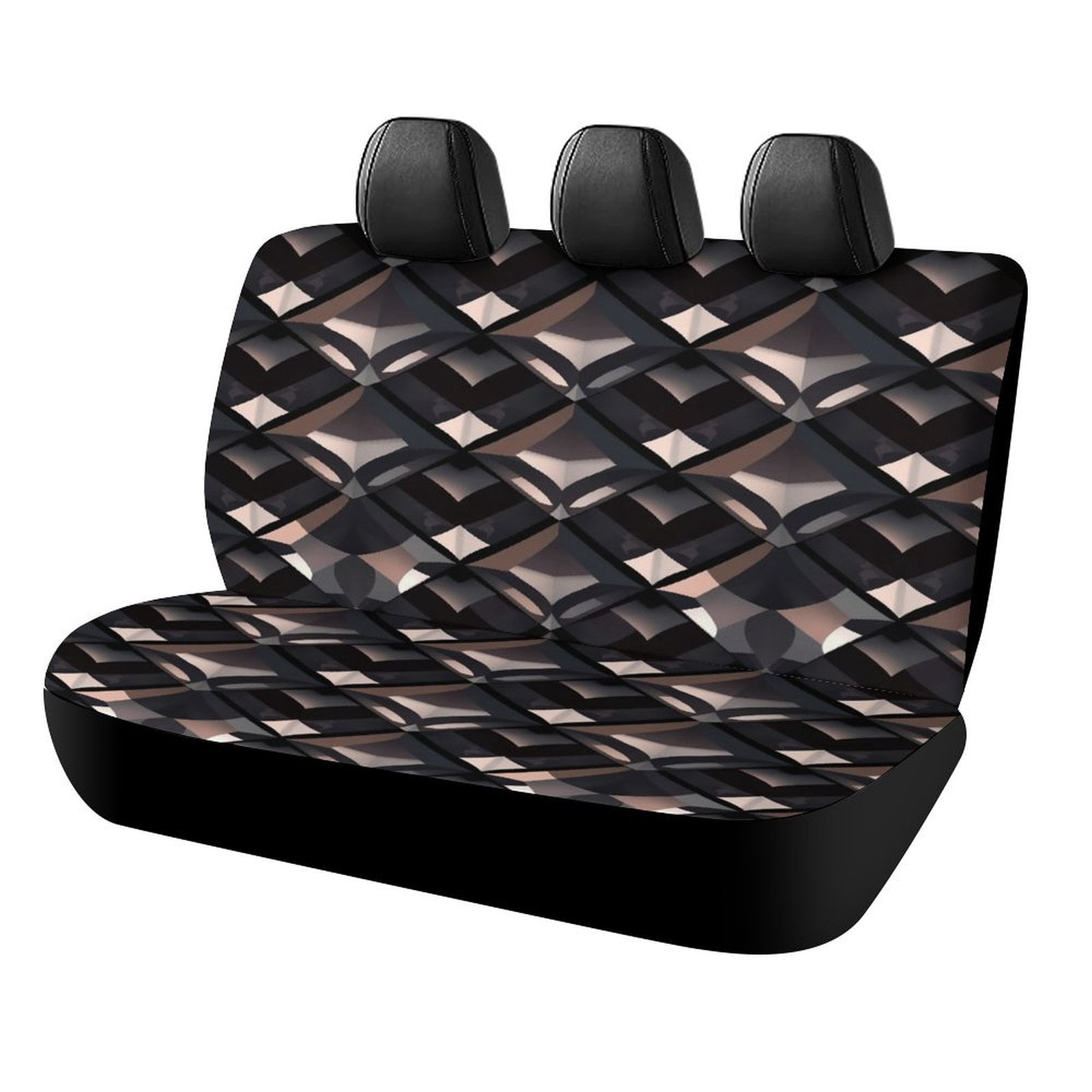 Amond Pattern Car Rear Seat Cover Accessories Universal Fit Car Seat ...