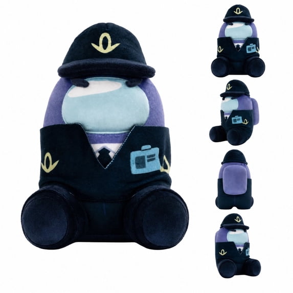 Among Astronaut US Plush Toy, Crewmate Character Stuffed Doll with Professional Outfits, Space Crew Figure Plushie, Game Collectible Gift for Fans, Soft Pillow and Room Decor