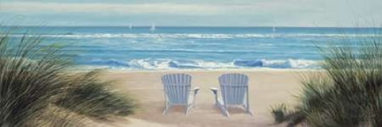 Among Friends II Panel Canvas Art - Diane Romanello (8 x 24)