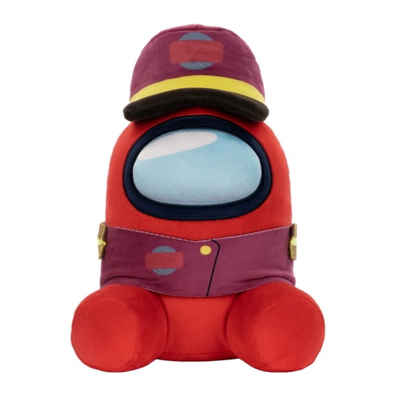 Among Space Crewmate Plush Toy, Funny Astronaut Stuffed Doll with Visor Helmet and Uniform Outfit, Soft Squishy Game Character Plushie, Cute Gift for Gamer Fans, Sofa Bed Pillow and Home Decor
