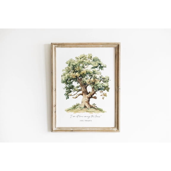 Among The Trees Tolkien Quote Unframed Paper Print