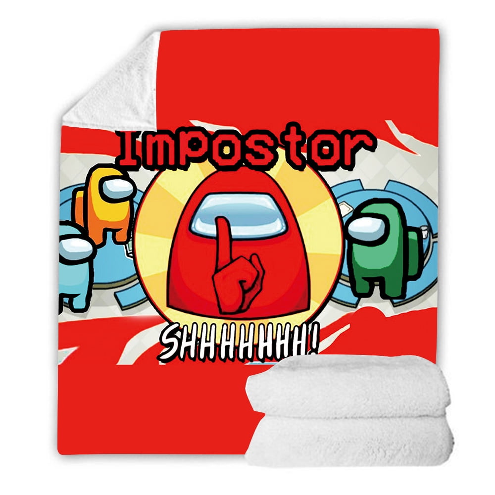 Among US Flannel Kids Sofa Blanket