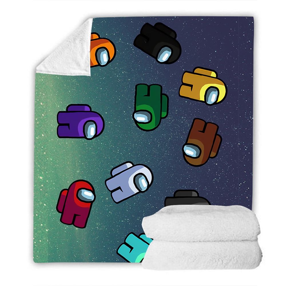 Among US Flannel Kids Sofa Blanket