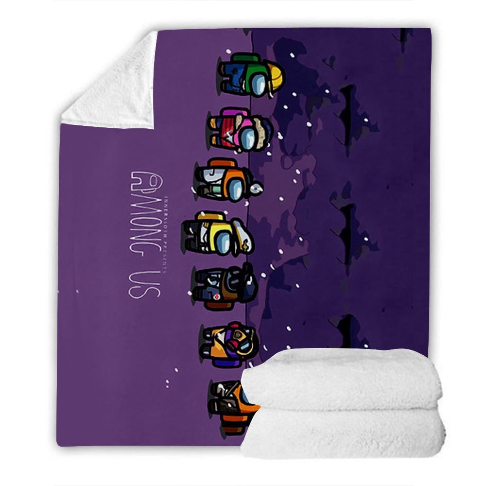 Among US Flannel Kids Sofa Blanket