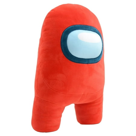 Among Us 16" Super-Soft Squishy Plush Toy – Red, Stretch Fabric.