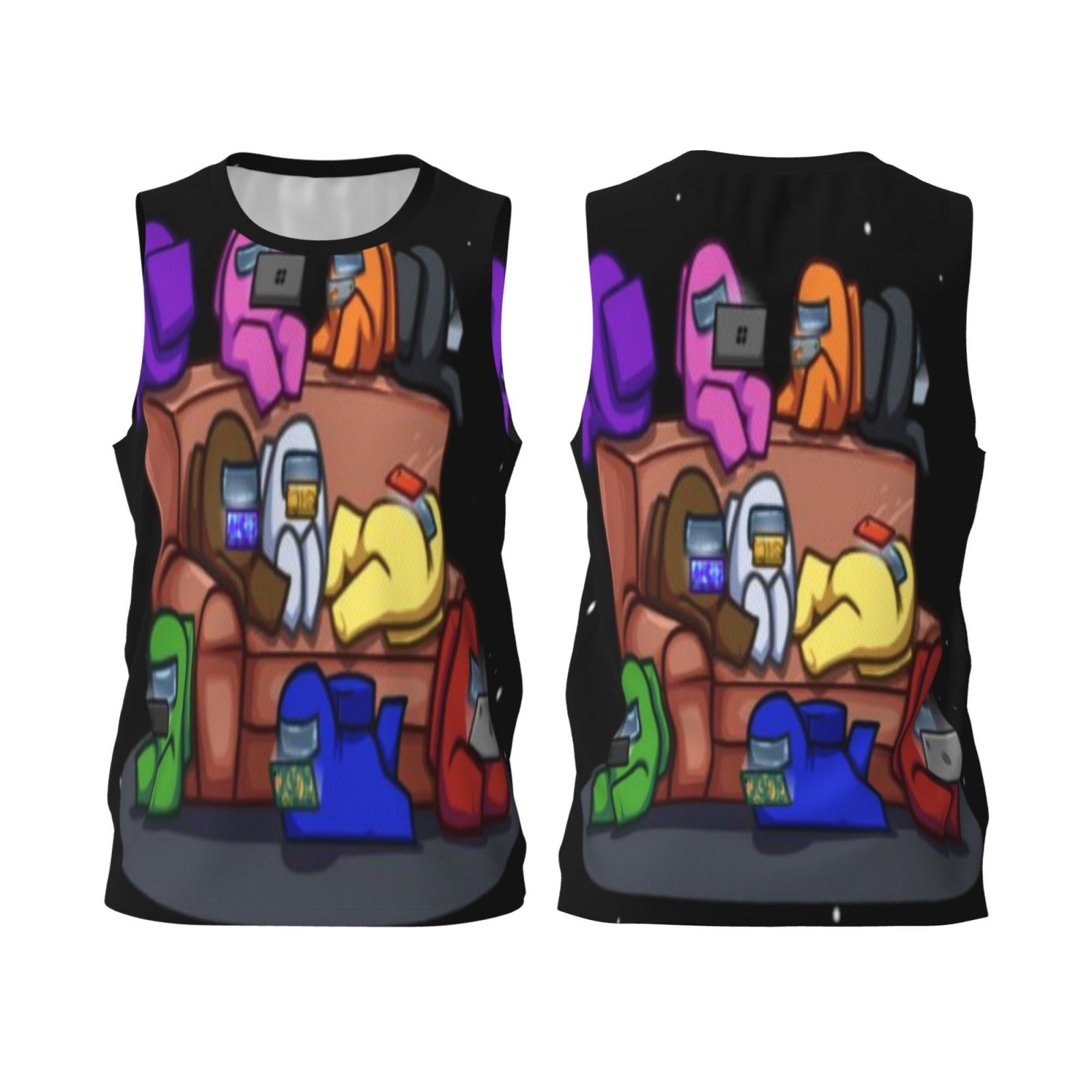 Among Us Basketball Jersey, Men'S Mesh Athletic Reversible Sports