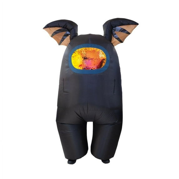 Among Us Bat Inflatable Halloween Costume for Adults, Black, Adult One Size Fit, by YuME Toys
