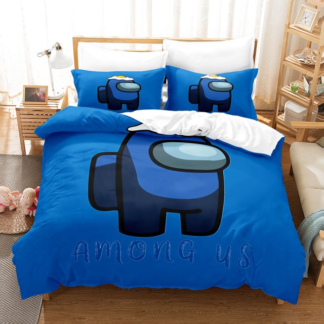 Among Us Bedding Duvet Covers 3D Print Cute Game Character Bedding Sets