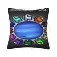 Among Us Black Velvet Throw Pillow Covers For Living Room Couch Sofa
