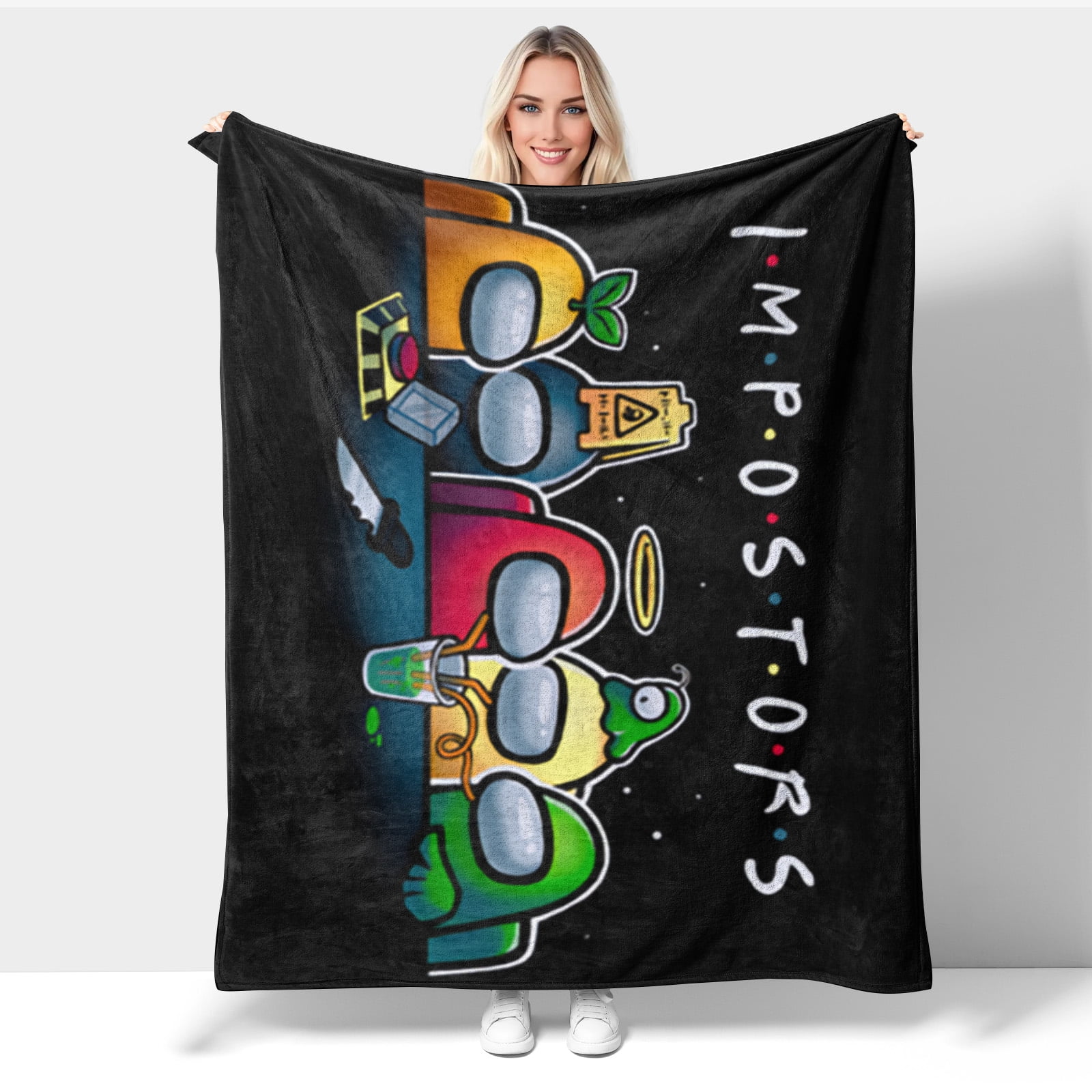 Among_Us Fleece Blanket Throw Blankets for Car Office Couch Sofa Bed