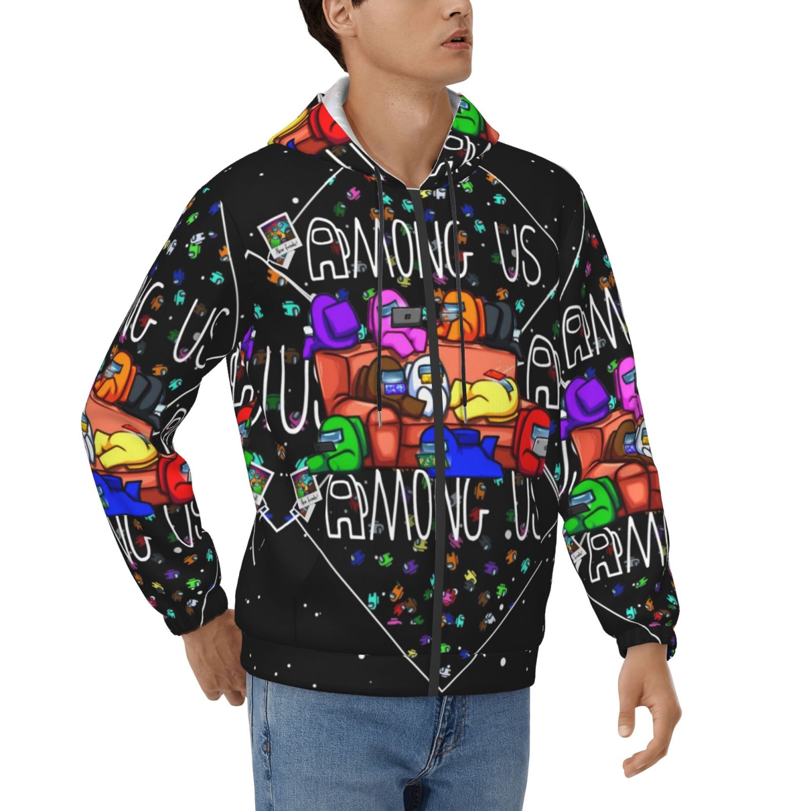 Among Us Hoodies For Women Hoody For Men Unisex Men'S FullZip Pullover
