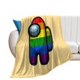 Among Us Impostor 3D Cartoon Blanket Throw for Kids,Extra Large Fleece