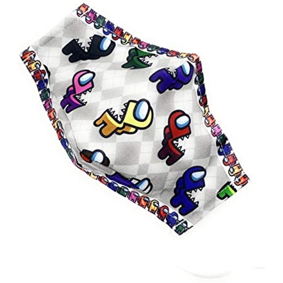 Among Us Impostor KID Face Mask w/ Ribbon Tape - Maskara by BengC