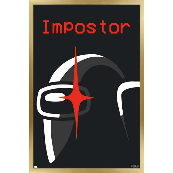 Among Us - Impostor Wall Poster, 14.725" x 22.375", Framed