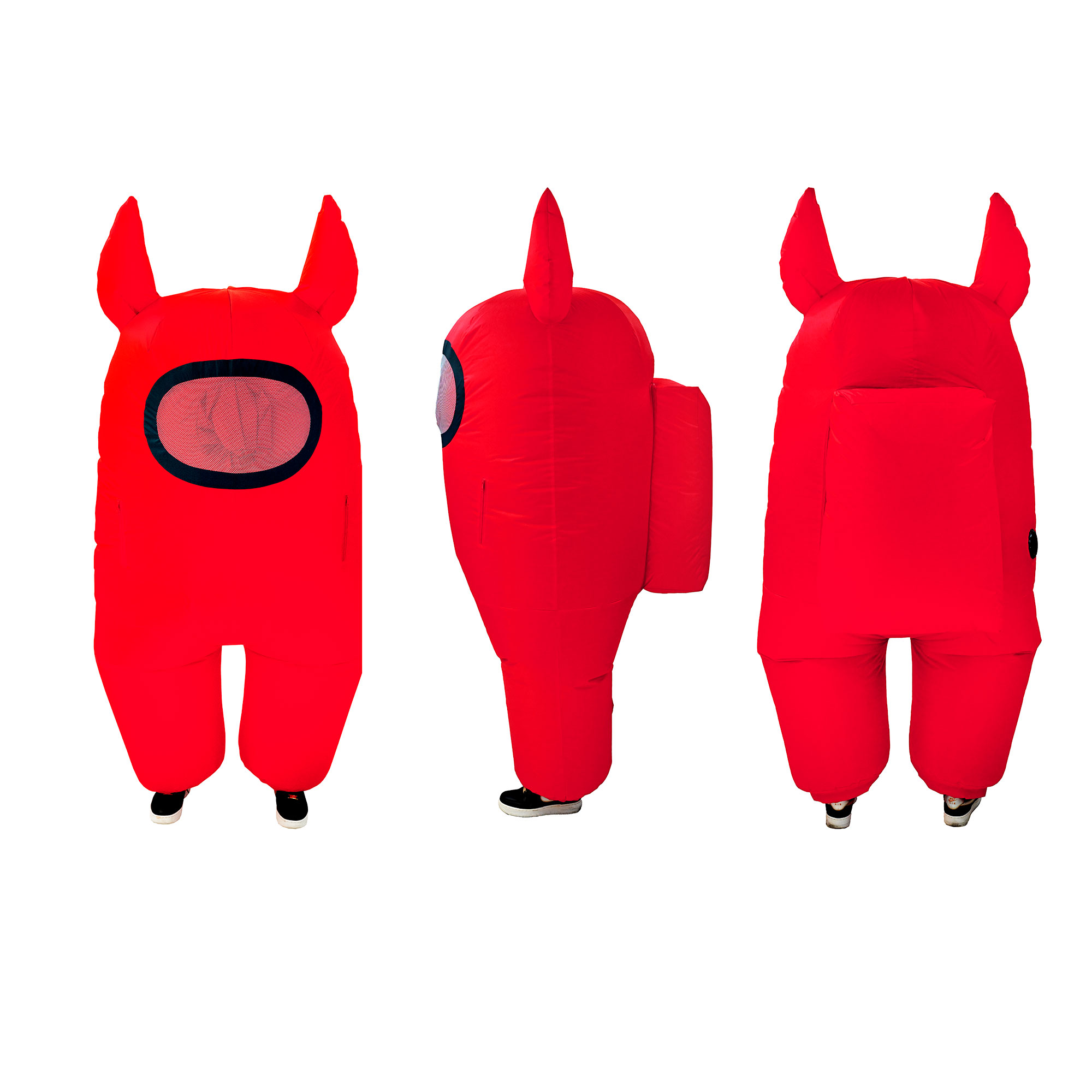 Among Us Inflatable Fancy-Dress Costume Devil Horns, Youth Child Regular One Size Red - image 1 of 8