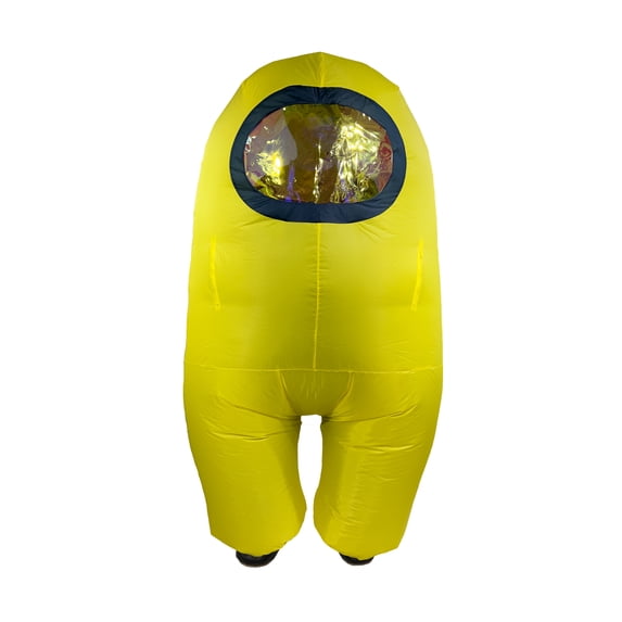 YuMe Among Us Inflatable Cosplay Costume Crewmate, Adult Halloween, Yellow 1-Pack