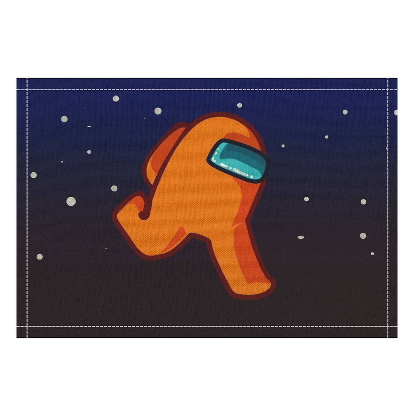 Among Us Linen Placemat, Tabletop Decor Reusable Washable Party