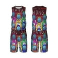 Among Us Men’s Basketball Jersey Shorts Uniforms Set Sports Shirt W