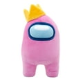 thumbnail image 1 of Among Us Official- 12-Inch Super-Soft Squishy Plush - Pink with Crown, 1 of 4