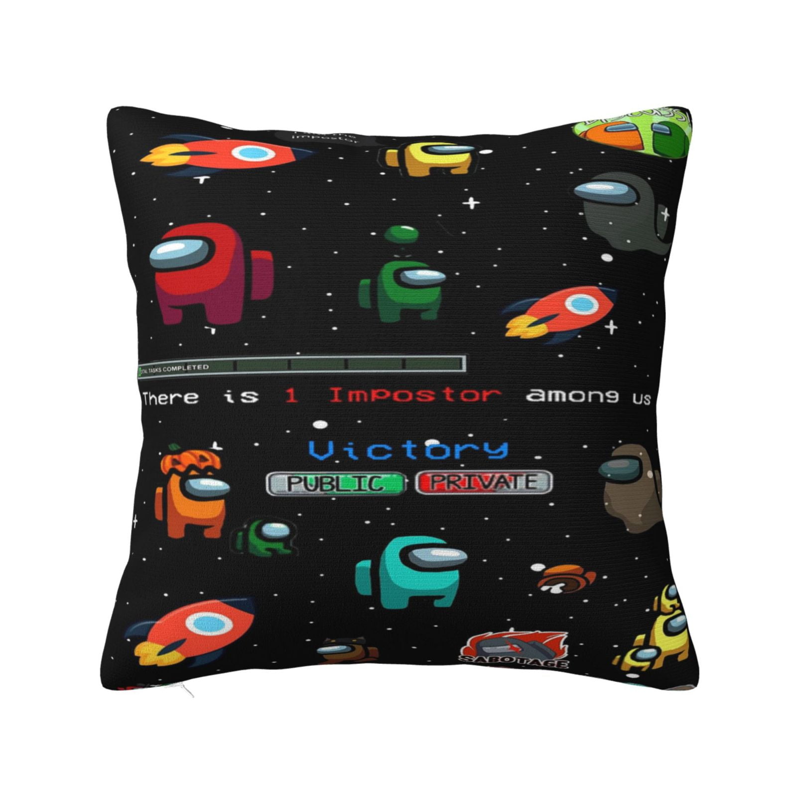 Among Us Pillowcase Cartoon Pillow Cover Soft Couch Case Home