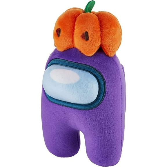 Among Us Plush Buddy Purple Crewmate 8 Inch Punkin Hat P.M.I. AU7210-C