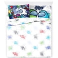 thumbnail image 1 of Among Us Space Splatter Queen Sheet Set, Kids Bedding, 100% Microfiber, 1 of 5