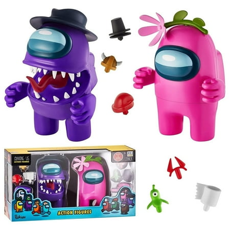 Among Us Stamper Set Purple Crewmate Pink Impostor 7 Inch PMI International