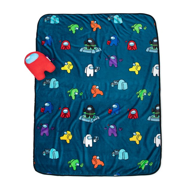 Among UsTasksThrow & Mini Pillow Buddy Set