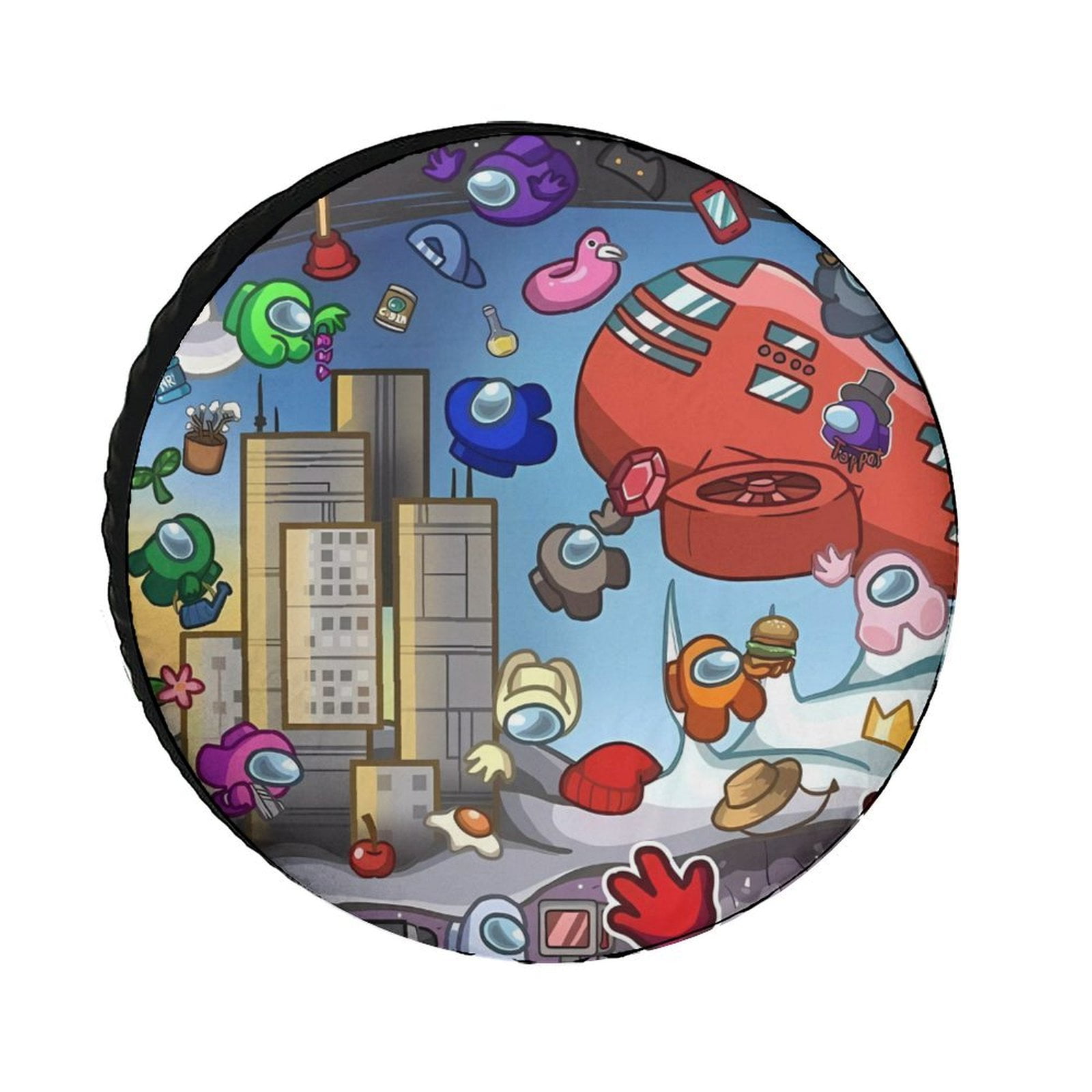 Among Us Tire Cover Protectors Weatherproof, Universal Spare Wheel