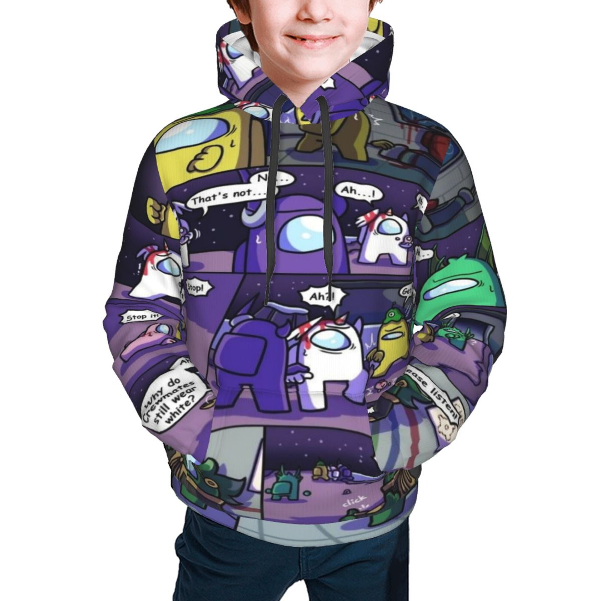 Among Us Pullover Mit SUS Design - Lustiger Gaming Hoodie Für Zocker & Crewmates