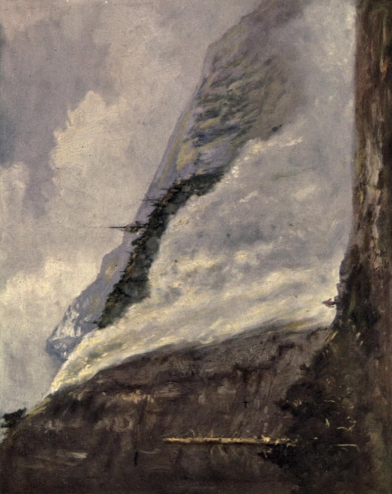 Among the Canadian Alps 1914 Emperor Falls Canvas Art - Unknown (24 x 36)