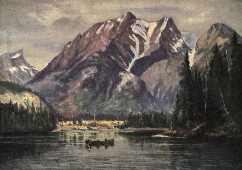 Among the Canadian Alps 1914 Monarch of the Rockies Canvas Art - Unknown (18 x 24)