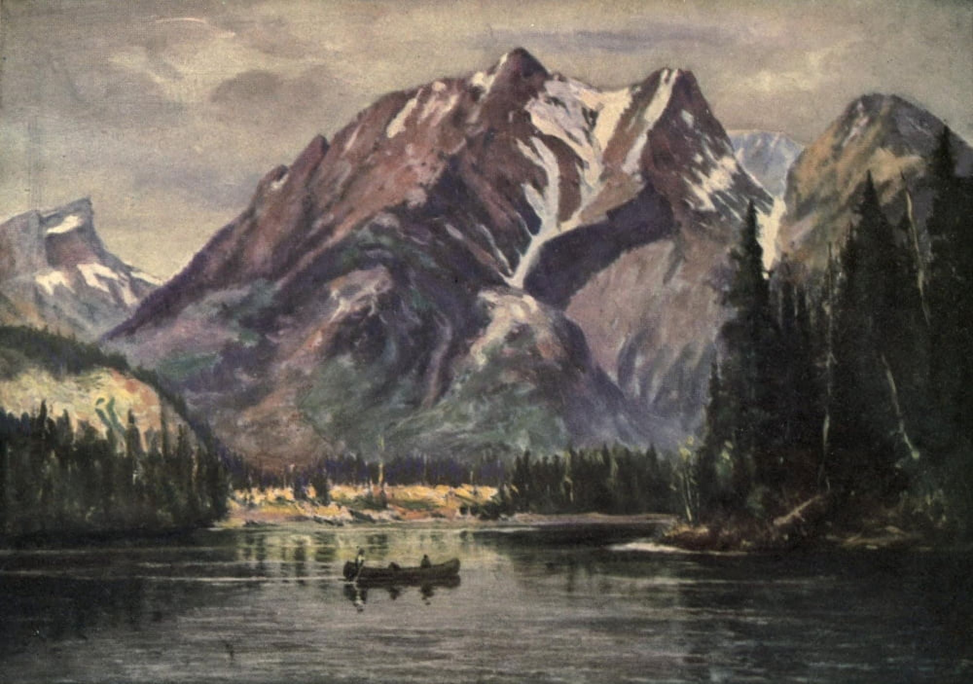 Among the Canadian Alps 1914 Monarch of the Rockies Canvas Art - Unknown (24 x 36)