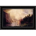 thumbnail image 1 of Among the Sierra Nevada Mountains, California 24x18 Black Ornate Wood Framed Canvas Art by Bierstadt, Albert, 1 of 2