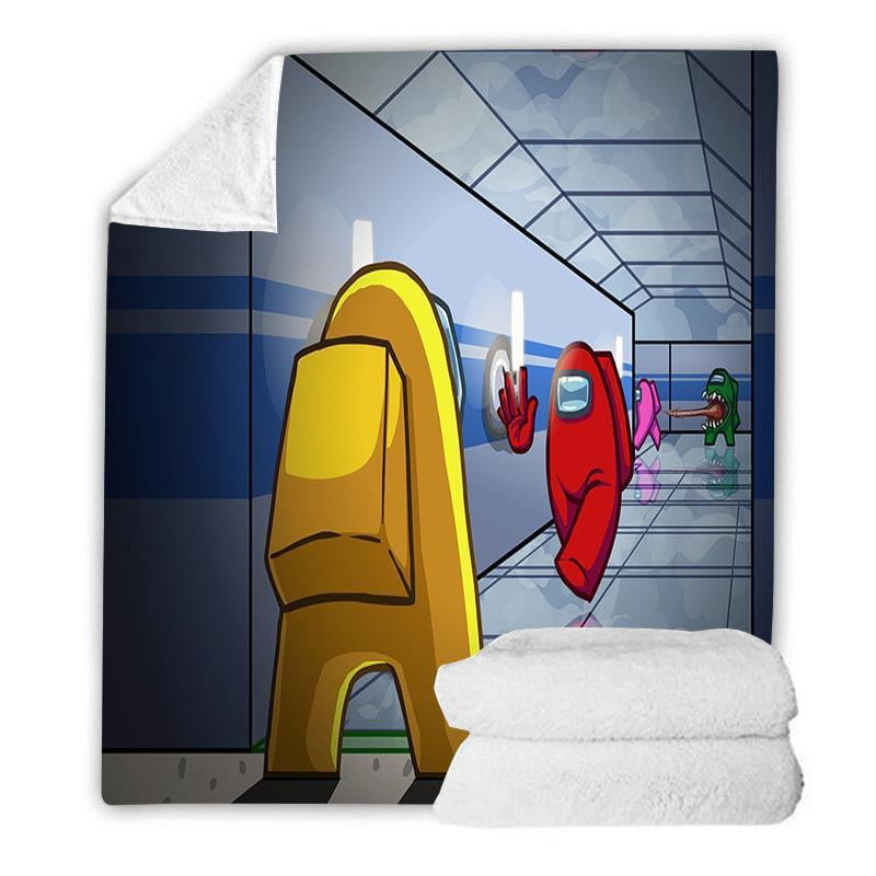 Among us Flannel Blanket Flannel Blanket Home Office Nap Blanket Autumn