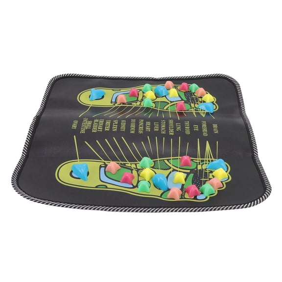 Amonsee Foot Massage Mat, Reduce Fatigue Reflexology Walk Stone Mat For Foot Massage