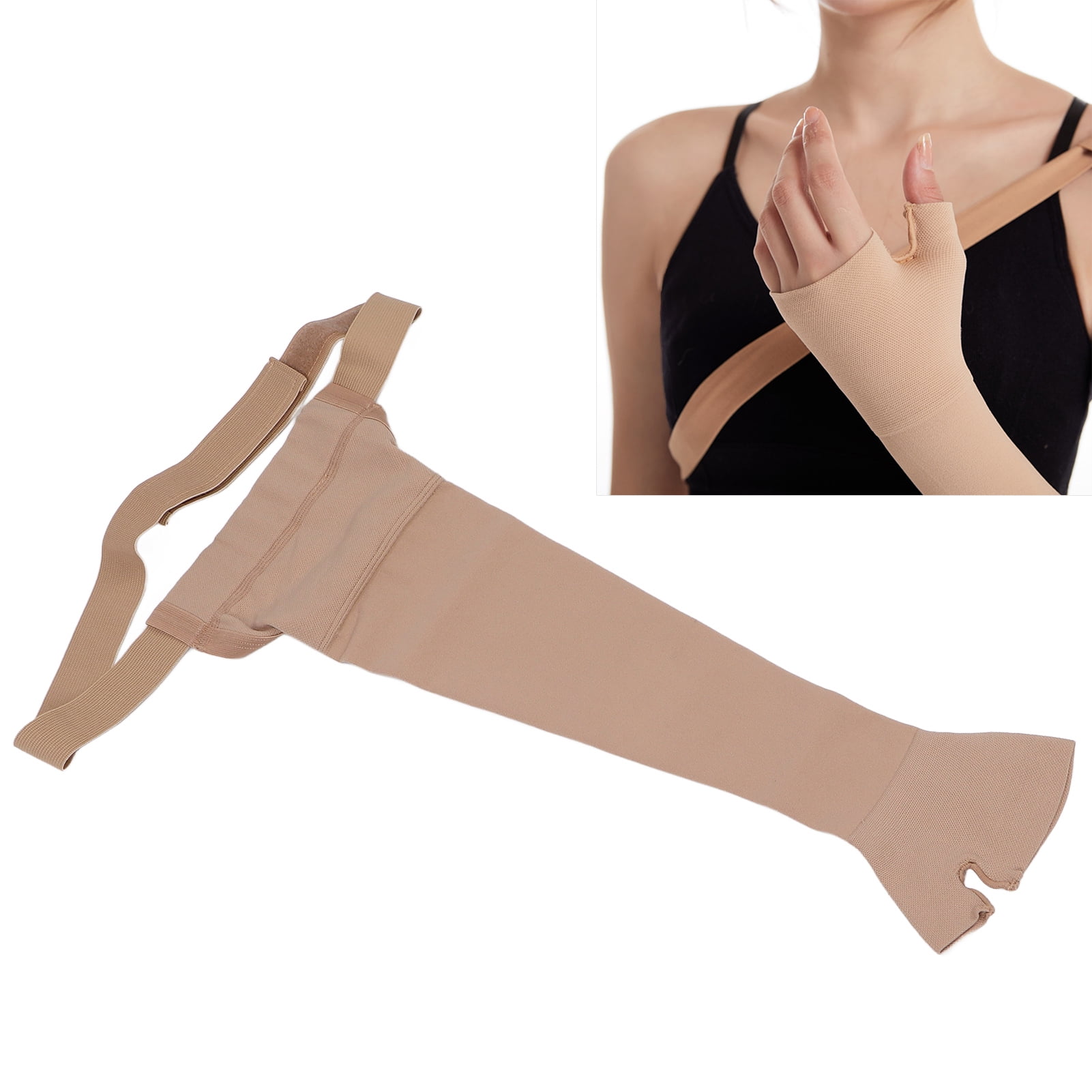 Amonsee Lymphedema Compression Arm Sleeve Polyurethane Post Mastectomy