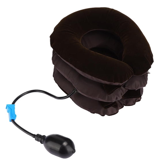 Amonsee Neck Traction Devices, Inflatable Cervical Neck Support, High Density Light Weight Adult Older For Man Woman Reduce Cervical Pressure