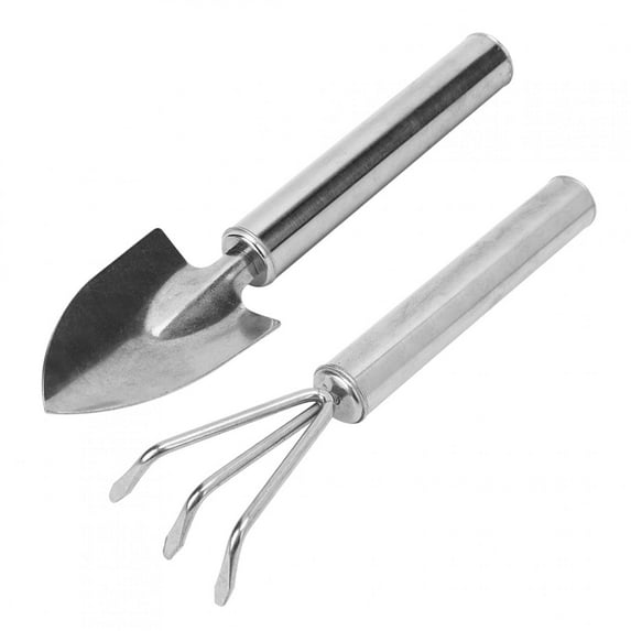 Amonsee Stainless Steel Garden Tool Set Garden Shovel Garden Rake, Garden Digging Tool